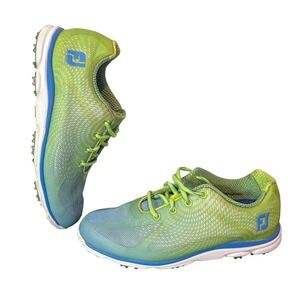 FootJoy emPower Waterproof Spikeless Women's Golf Shoes Size 6.5 Green Blue